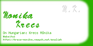 monika krecs business card